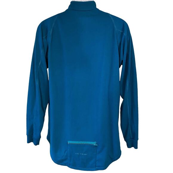 NASHBAR Men's Cycling Green Long Sleeve Half Zip Pullover Shirt ~ Size LARGE - Picture 3 of 5